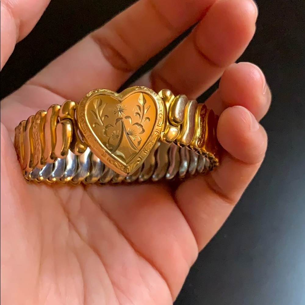 1940s D&Co Sweetheart Art Deco Expansion Bracelet